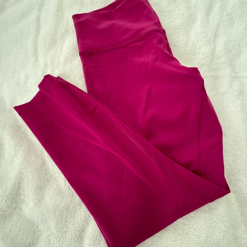 Lululemon Athletica Magenta Leggings